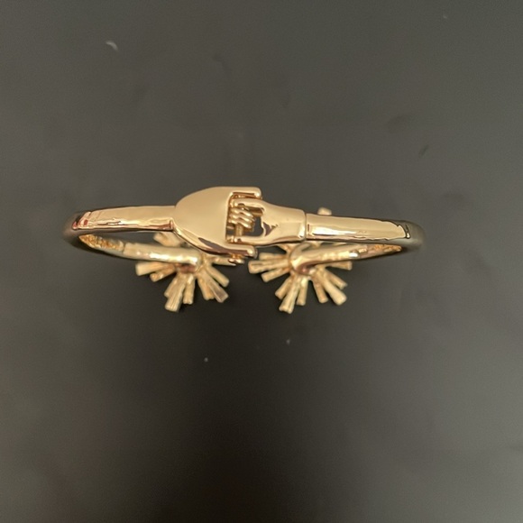 18K Gold Plated / Crystals Bangle- Women - Picture 3 of 8